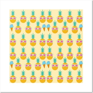 Pineapple And watermelon - Tropical Posters and Art